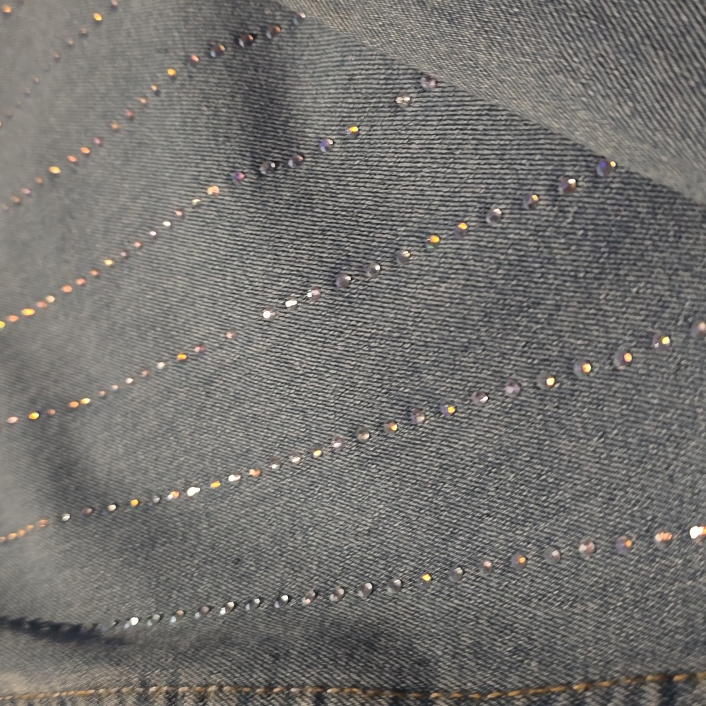 Almost Famous Sparkling Blue Flare Jeans - Picture 11 of 12